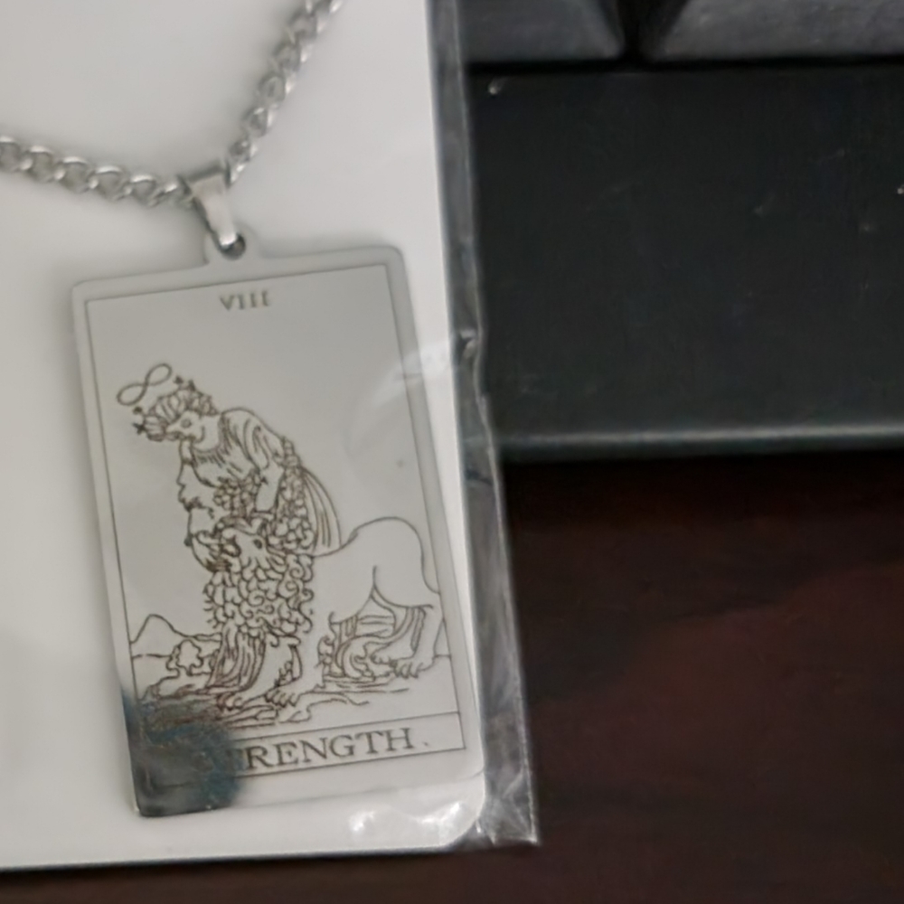 Tarot card necklace